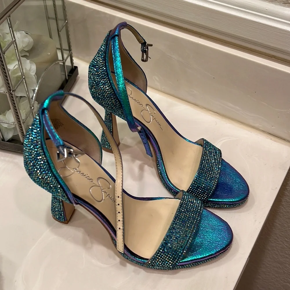Jessica Simpson Sparkly Mermaid Heels! 🧜‍♀️ - Picture 6 of 7